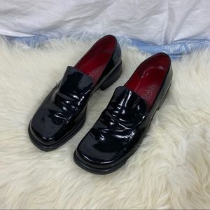 Franco Sarto Patent Penny Loafer Slip Ons